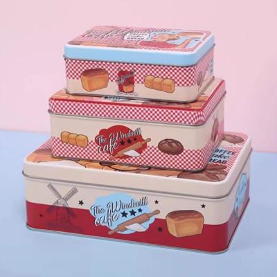 China Wholesale Customized Cartoon Rectangle Suitcase/Candy/Cookie/Snack Tin Packing Box Gift Tin Packaging Box with Lid for sale