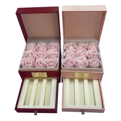 China Wholesale Customized Luxury High Quality Double-Deck Drawer Type Hardcover Gift Packaging Box Jewelry Packaging Box for sale