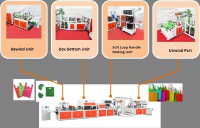China Ultrasonic Paper Shopping Bag Making Machine 3000KG Automatic With Ce Certificate for sale