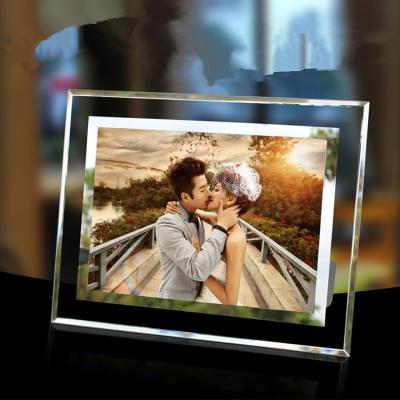 China Promotional Rectangle Glass Table Top Photo Frames With 12 Colors Available for sale