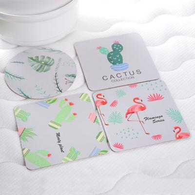 China Absorbent Paper Promotional Drink Coasters / Custom Round Coasters For Drinks for sale