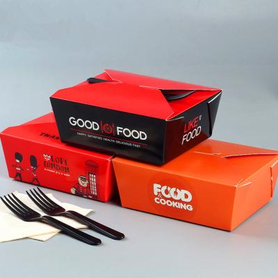 China Caja de papel del acondicionamiento de los alimentos para el almuerzo para llevar, mini cajas del empaquetado al por menor en venta