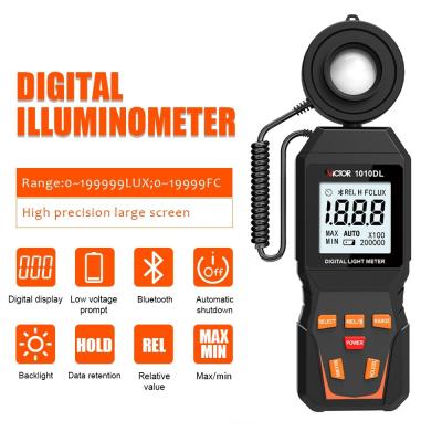 China VICTOR 1010D+ Digital Light Meter Lux meter 0~200000lux cheap light illuminance lux meter for LED for sale