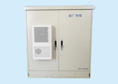 China Radio And Television Outdoor OLT Fiber Optic Cabinet With Double Front Doors for sale