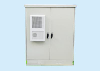 China Steel +Insulation Cotton Fiber Optic Cabinet Double Compartment Outdoor for sale