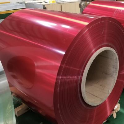 China Colored Aluminum Coil PE/PVDF/HDPE/FEVE ID 508mm/610mm for sale