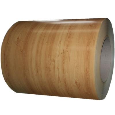 China Wooden Pattern Brick Paint PPGI Coils Galvanized Steel Coil For Door for sale
