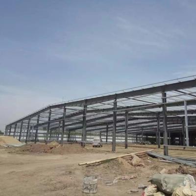 China PVC Window Prefab Warehouse Building Welded Steel Structure Warehouse OEM for sale