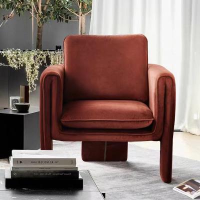 China Flannel Fabric Stylish Fabric Armchair for sale