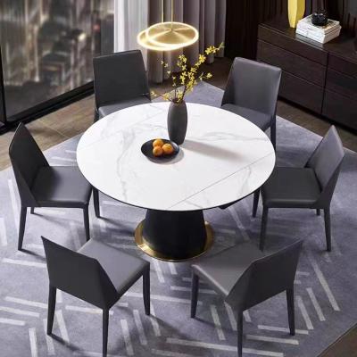 China Ceramic Marble White Extendable Dining Room Table  Sophisticated for sale