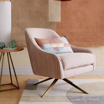 Китай Вельветный крутящийся стильный тканевой кресло 360 градусов роскошный уютный прикосновение продается
