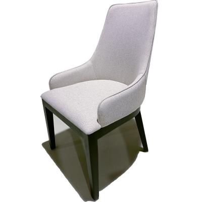 China Modernas mesas e cadeiras de madeira de cinza, cadeira de madeira maciça de couro. à venda