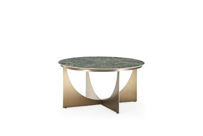 China Mesa de café de mármol redonda de lujo Muebles para el hogar Contemporáneo Mesa de café de mármol en venta