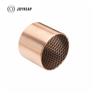 China Alloy Graphite Bronze Bushing Oil Pockets Bronze Wrapped Plain Bearings for sale