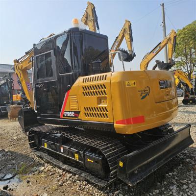 China Hydraulic 9 Ton / 10 Ton Mini Excavator Machine Secondhand SY95C for sale