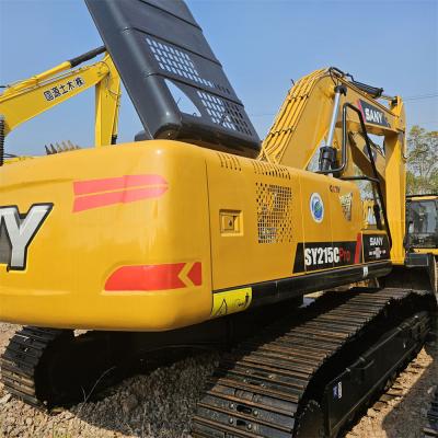 China High Power Used Sany Excavator Sany SY215C Stable Working Hours for sale