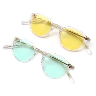China Fashion Clear Acetate Sunglasses Customized Size For Lady Traveling for sale