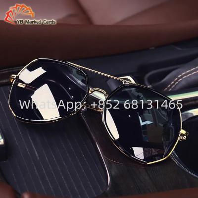 China Luminous Marked Cards Glasses Gambling Cheaters Sunglasses For Magical Shows for sale