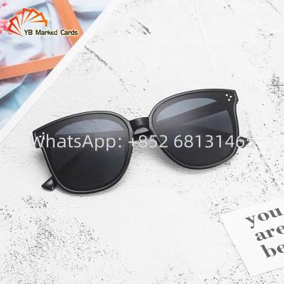 China Infrared Clear Black Plastic Sunglasses 50g 1.5mm For Scanning Poker for sale