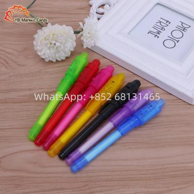 China Multifunction Magic Invisible Ink Pen With UV Light Disappearing Ink Pen for sale