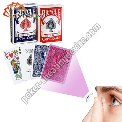 China Bicycle Rider Back Contact Lenses Marked Cards For Invisible Glasses for sale