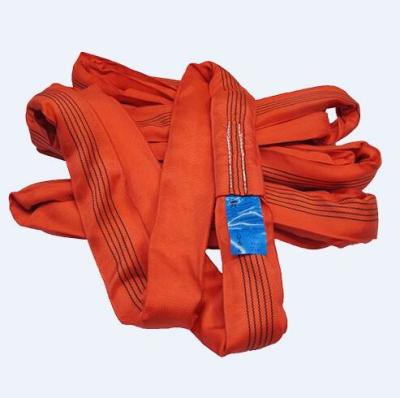 China 5 T Endless Polyester Round Lifting Sling For Large Objects Wear Resistance for sale