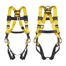 China Outdoor Full Body Climbing Harness , Polyester Fall Protection Safety Harness for sale