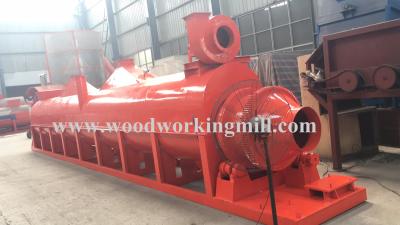 China Wood shaving dryer machine with 2 conveyors for shavings input and output for sale