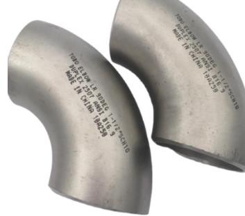 China Pipe Fittings Stainless Steel 90 Degree Elbows 304 316 L Sliver Seamless Elbow for sale