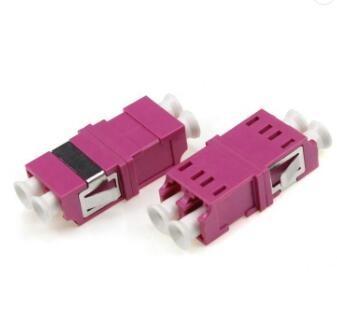 China Duplex OM4 Fiber Optic Adapters , lc to lc fiber adapter Symmetry Type for sale