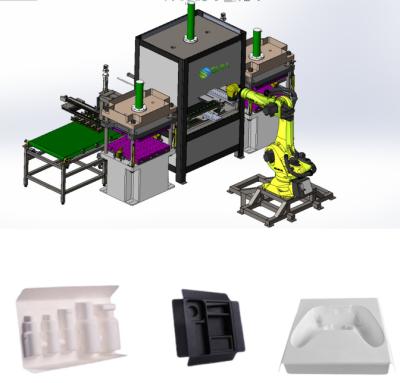 China Bagasse Pulp Seedling Tray Machine Molded Pulp Packaging Machine for sale