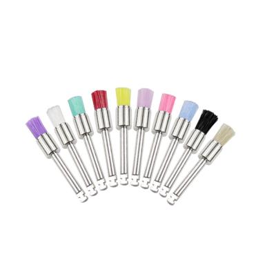 China Polaco de pulido dental dirigido plano de Kit Brush Disposable For Teeth del color en venta
