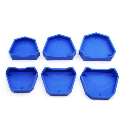 China Blue PVC Material Dental Impressions Trays Base Former With 3 Sizes for sale