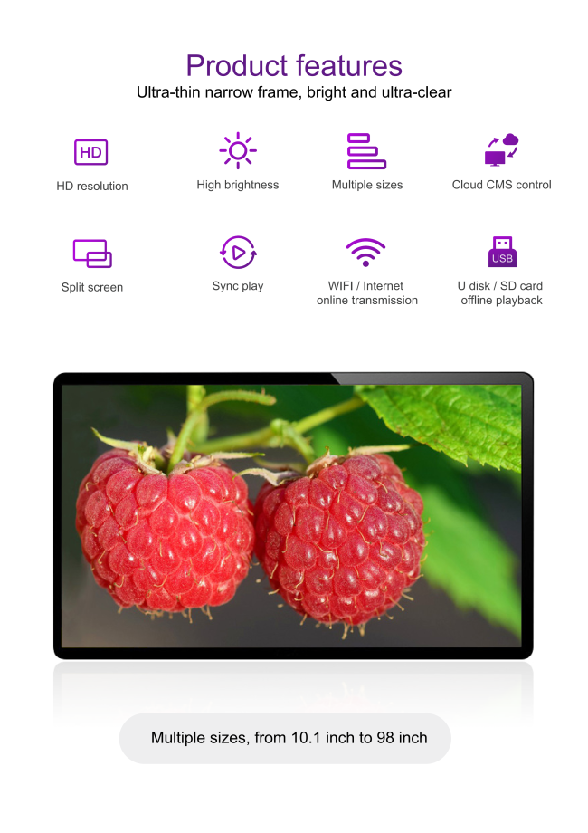 Wall-mounted touch-sensitive details function