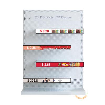 China 23-inch estiró la barra LCD exhibe la pantalla LCD de alta resolución de estante de la exhibición ultra ancha del borde en venta