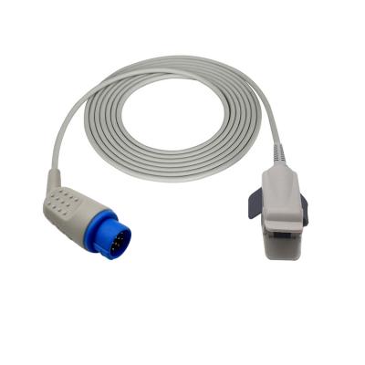 China Compatible Biolight M9500 / m8500 / M7000 12pin adult reusable spo2 sensors probe with 3m for sale