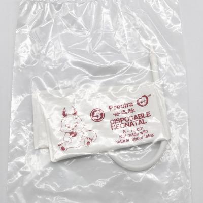 Chine Manchette simple blanche du tube NIBP de PVC de manchette non envahissante néonatale de tension artérielle à vendre