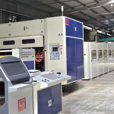 China WEST RIVER Triple-ply Cardboard Manufacturing Line with Backhoff Cruise Control System for sale