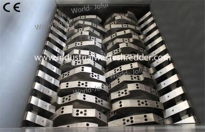 China Twin Shaft Industrial Metal Shredder , Gas Cylinder Metal Chip Shredder for sale