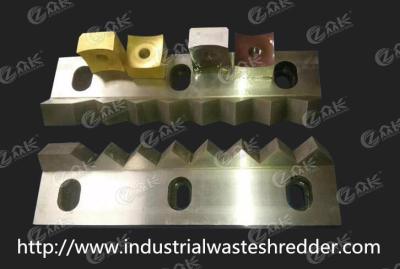 China Single Shaft Shredder Replacement Parts , Custom Made Solid Shredder Blades for sale