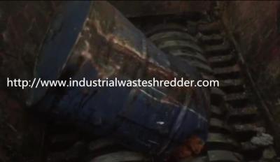 China Double Shaft Large Industrial Metal Shredder Auto Overload Reverse For PET Drum for sale