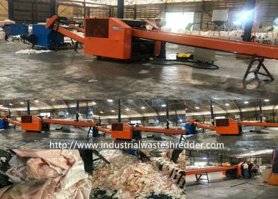 China Airbag Fabric Cutting Machine Nylon Fabric Cloth Shredder Crusher Rotating Knife for sale
