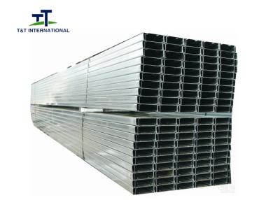 China High Strength C Channel Galvanized Steel Q235B Material ISO Certification for sale