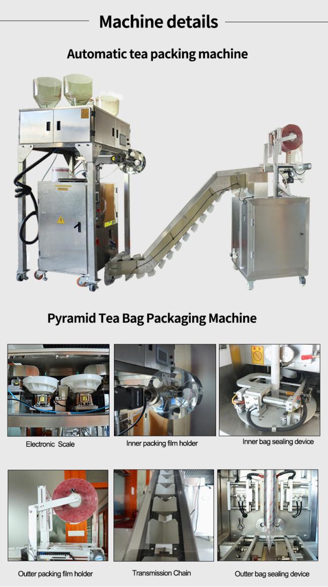 Wholesale Price Instant Automatic Environmental Material Triangle Square Bag Herbal Rose Tea Packing Making Filling Machine