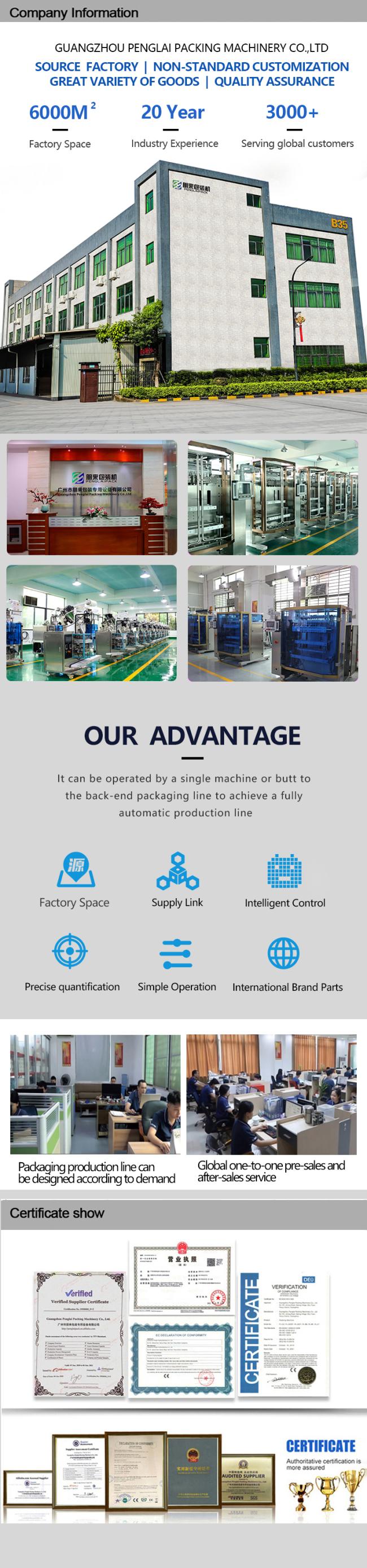 Factory Fully Automatic Multi-Row Sugar Honey Powder Bagging Carton Packing and Carton Wrapping Film Machinery Production Line