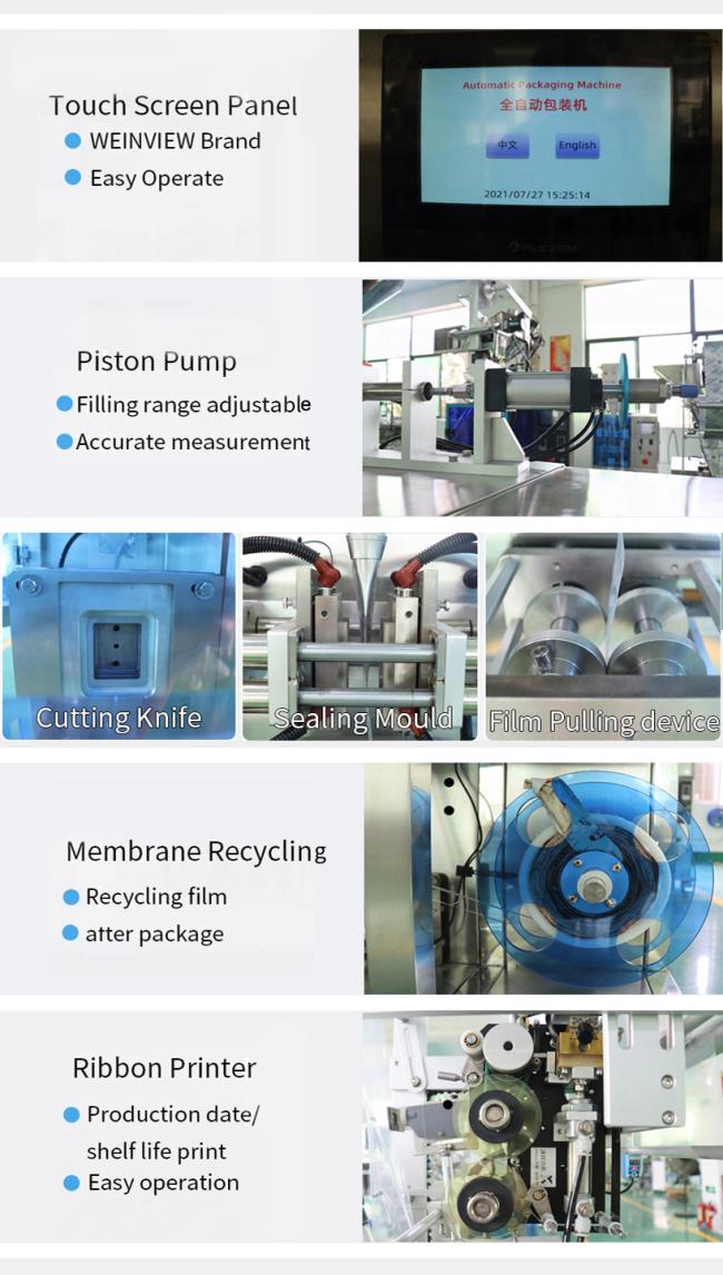 Irregular Shape Small Sachet Liquid Stick Jelly Ice Pop Juice Pouch Filling Machines Packing Machine for Food Factory
