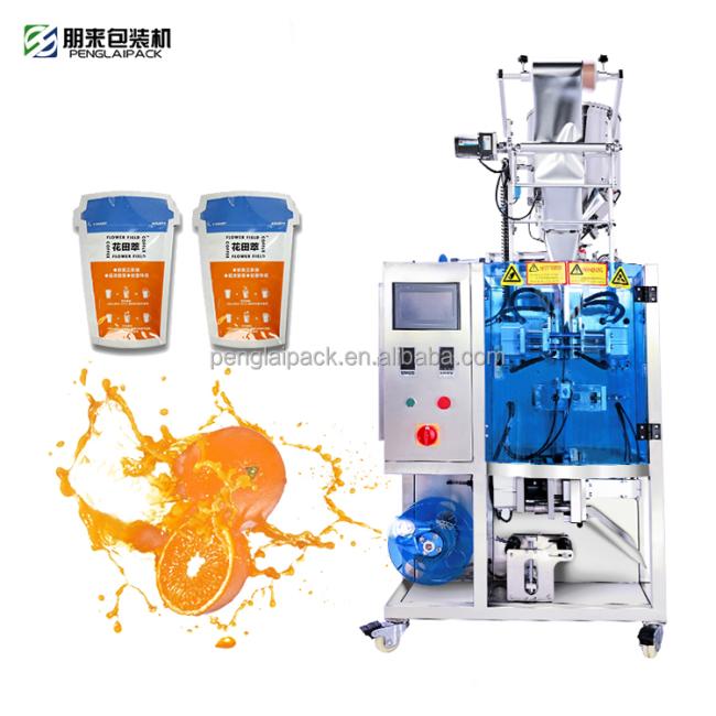 2025 Small Honey Sauce Sachet Water Liquid Stick Jelly Ice Pop Juice Pouch Filling Machines Irregular Shape Packaging Machine