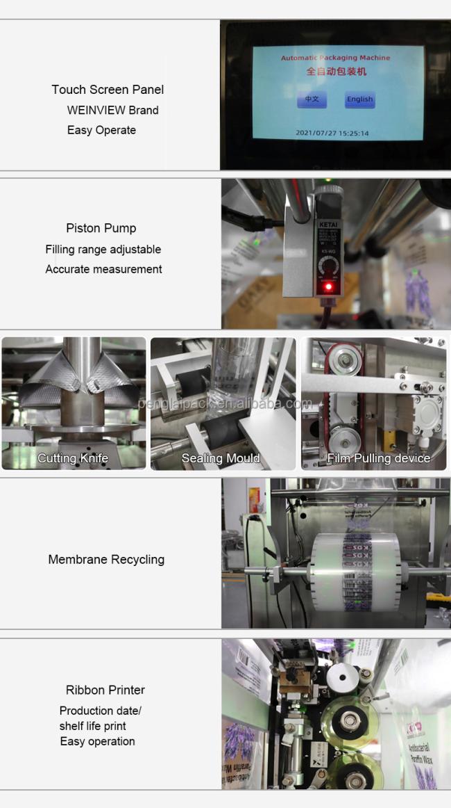 Multi Function Dipping Sauce Ketchup Sachet Jam Drink Glue Pate Beauty Wax Coconut Fruit Vacuum Filling Packing Machine