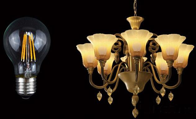 high efficiency globe Dimmable LED Filament Bulb 8 W for Meeting rooms