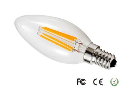 China bulbo Dimmable da vela do filamento do diodo emissor de luz de 420lm 4W E14 com a microplaqueta do diodo emissor de luz de Epistar à venda